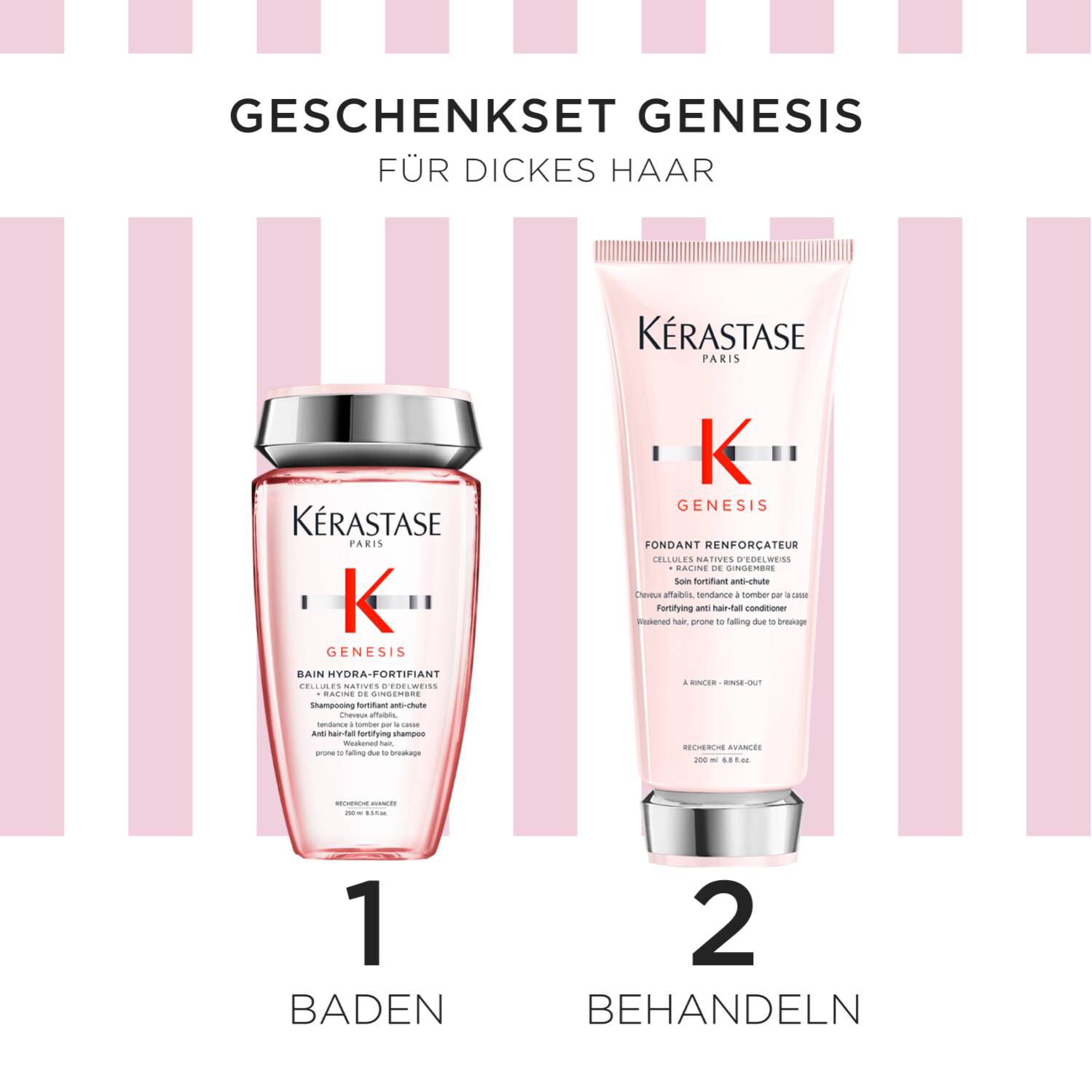 Genesis - Geschenkset, gegen Haarverlust, starkend, fur feines Haar