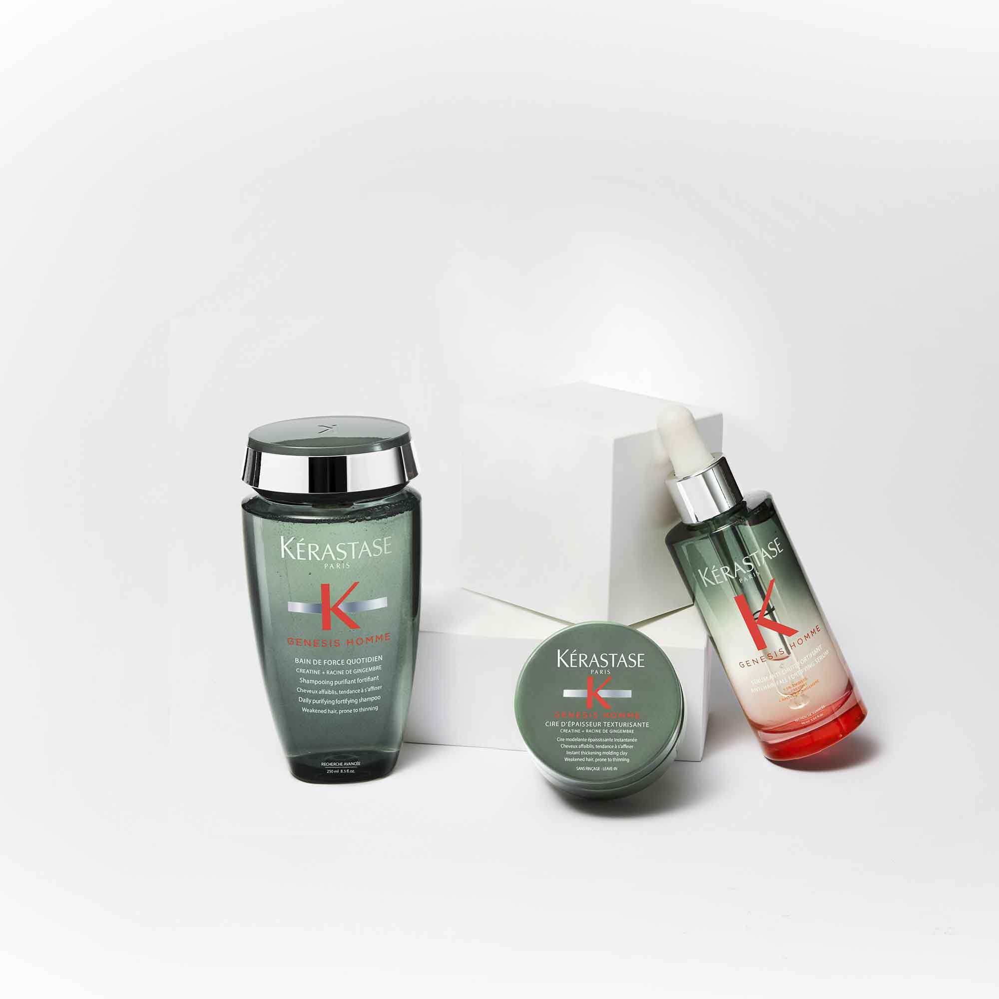 Trio Pflegeroutine gegen moderaten Haarverlust