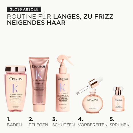 EINZIGARTIGES PFLEGERITUAL GLANZ ANTI-FRIZZ