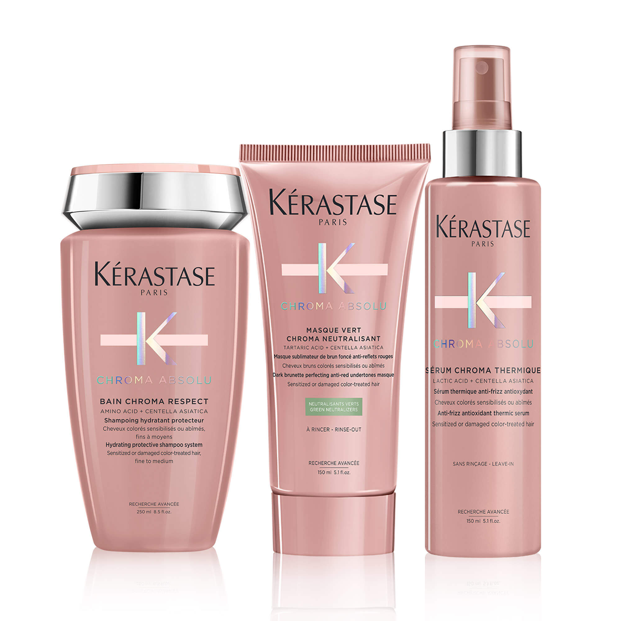 Trio Chroma Absolu fur braun coloriertes Haar