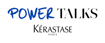 Angeklebtes Papier mit der Aufschrift „Power Talks – Kerastase“