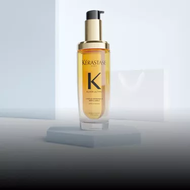 Goldene Flasche des Elixir Ultime L'Huile Originale von Kerastase.